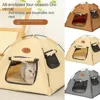 Portable Foldable Pet Cat Tent Closed Design Breathable Cat Sleep House Large Stable Pet Kennel Indoor Use