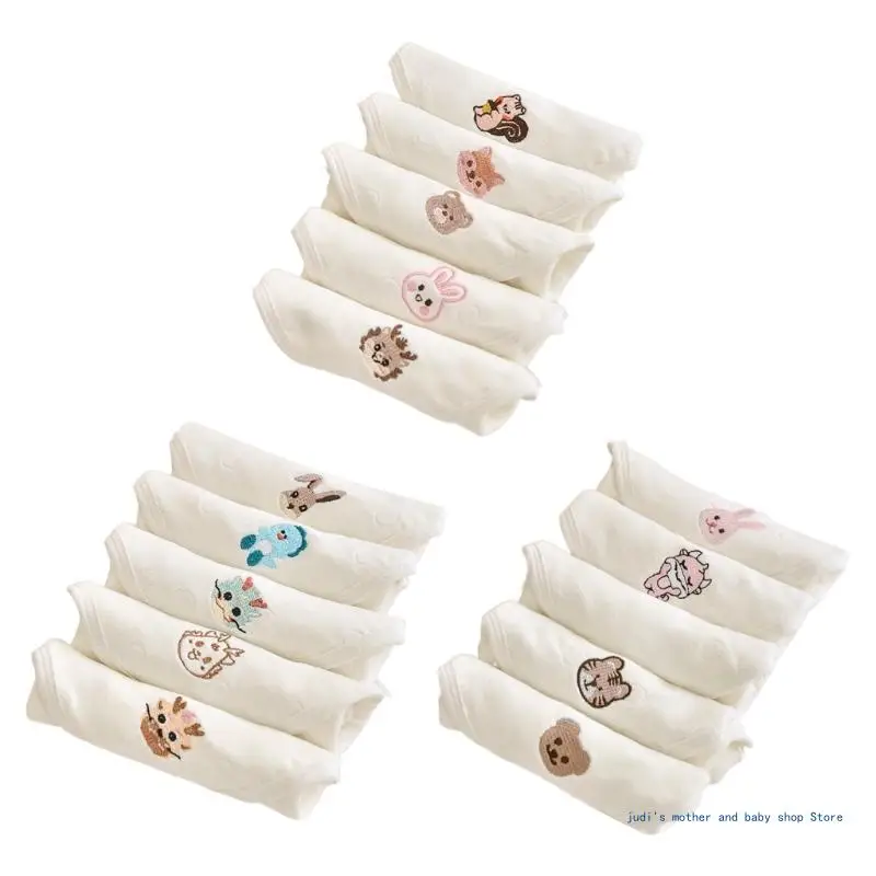 

67JC 6-layer Handkerchief Set for Baby Newborns Hand Cleaning Towel Infant Essential
