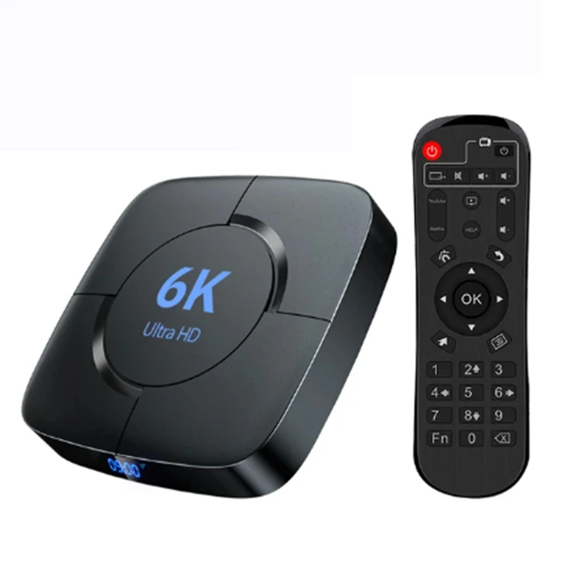 Smart 6K Tv Box Android 10 Allwinner H616 Quad Core 2.4G/5Ghz Bt 32Gb 6K 4K Hd Video Media Player Set