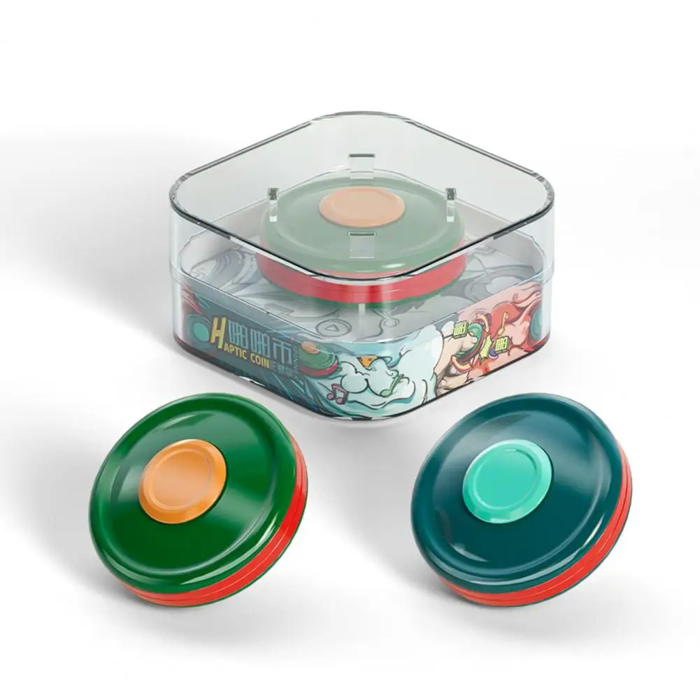 

Popping Sound Fidget Toy Magnetic Coins Fidget Toy with Storage Box for Stress Relief Finger Exercise Funny Push-type for Kids