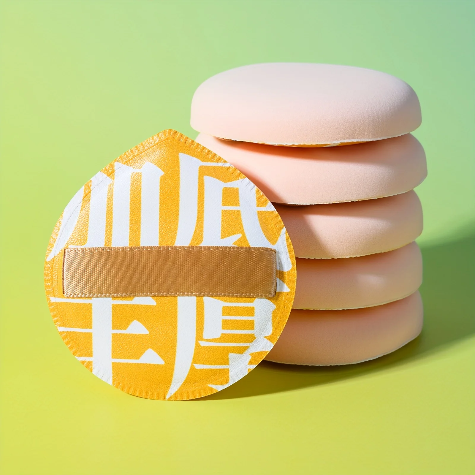 3/7/12개입 점보 친수성 PU 쿠션 퍼프 세트 - 파운데이션/컨실러/파우더용 무독성 |   라운드 디자인 프로 & 데일리 키트