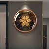Korean Luxury Wall Clocks Interior Modern Aesthetic Minimalist Wall Clocks Nordic Round Fashion Metal Horloge Home Decoration 5
