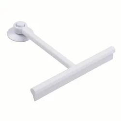 Deluxe Shower & Window Squeegee with Hanger and Ergonomic Handle (White)