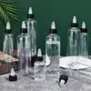 1Pcs 30ml/60ml/100ml/120ml/250ml Plastic PET Juice Liquid Capacity Dropper Bottles Twist Top Cap Tattoo Pigment Ink Containers 4