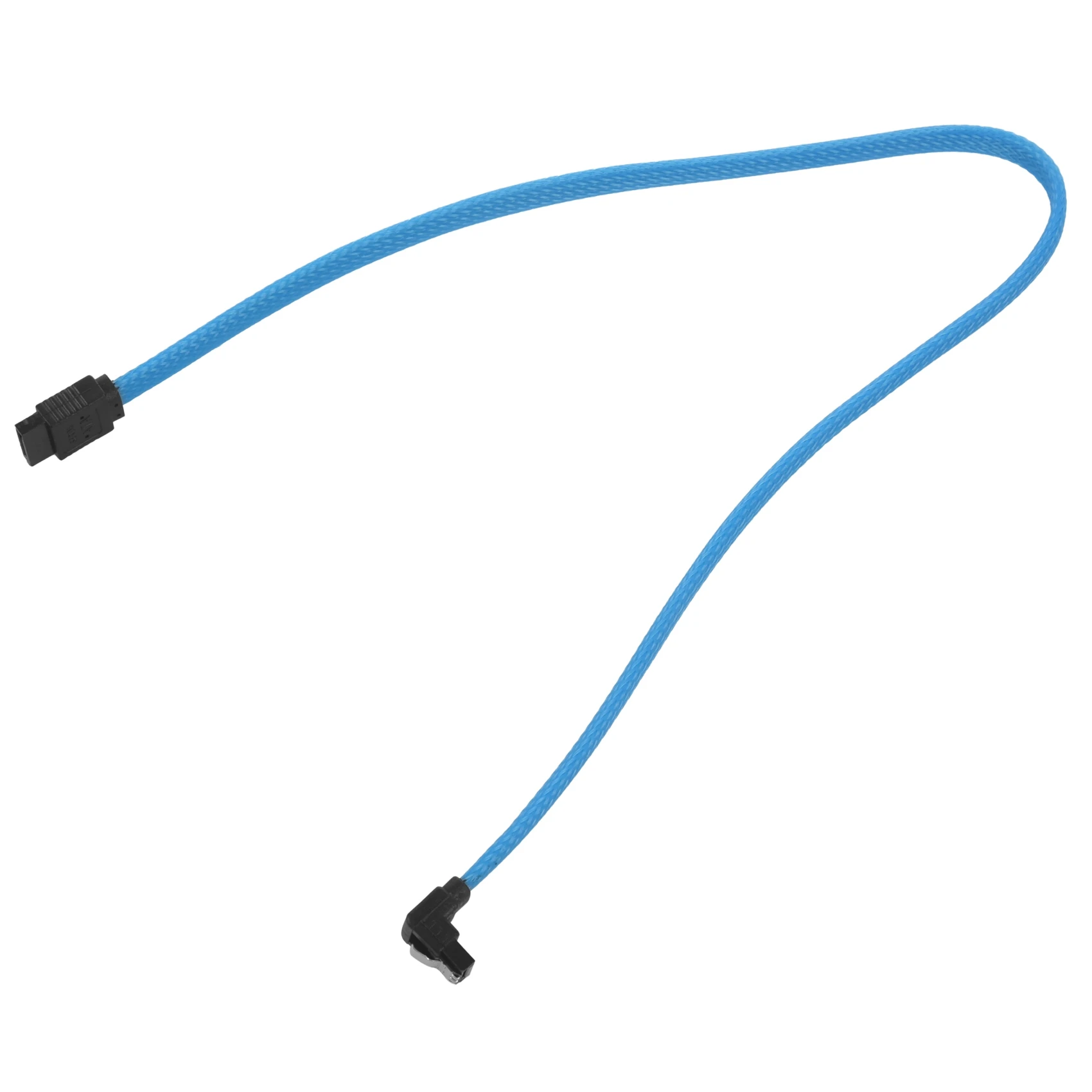 50CM SATA 3.0 III SATA3 7pin Data Cable 6Gb/s SSD Cables HDD Hard Disk Data Cord with Nylon Sleeved Premium Version(Blue) 1