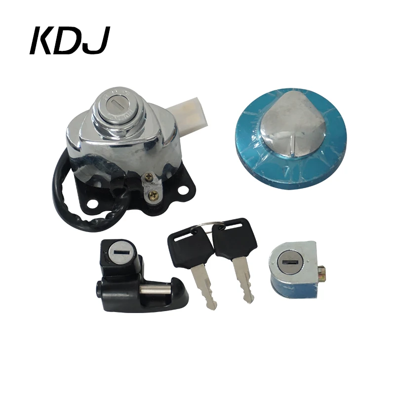 Motorcycle Ignition Switch Gas Cap Helmet Steering Lock Key For Honda