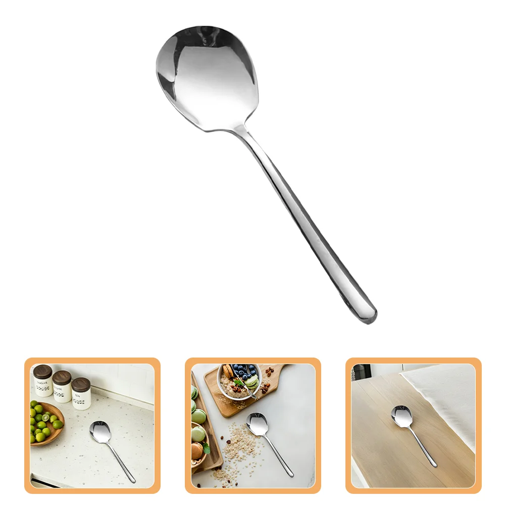 Large Capacity Serving Spoon Stainless Steel Spoon for Home Restaurant Hotel Multi-Functional Serving for Soup et