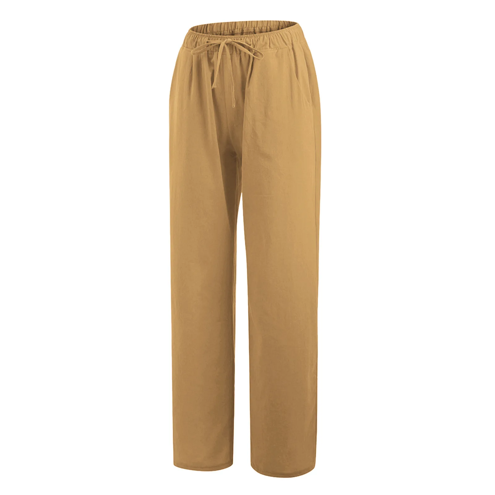 Women's Loose Linen Casual Wide-leg Trousers Woman