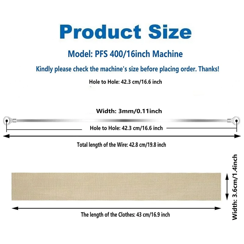 Impulse Sealer Replacement Parts 12 Inch-2 Mm Heat Seal Strips PTFE Tapes Sealer Replacement Accessories Elements 6 Pack