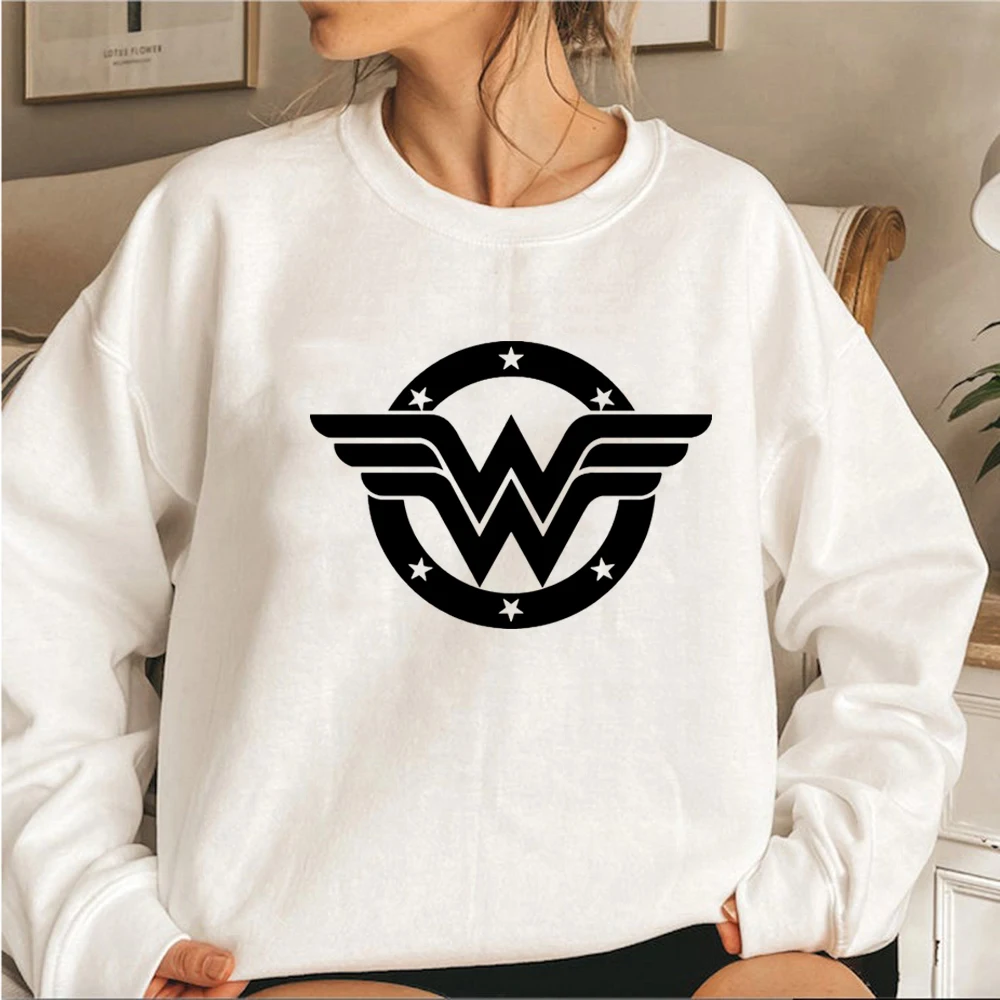 доляна girl power 380 мл Wonder Female Sweatshirt Mother's Day Gift Feminist Top Girl Power Superhero Mama Hoodie Wonder Mom Crewneck Sweatshirt Pullover