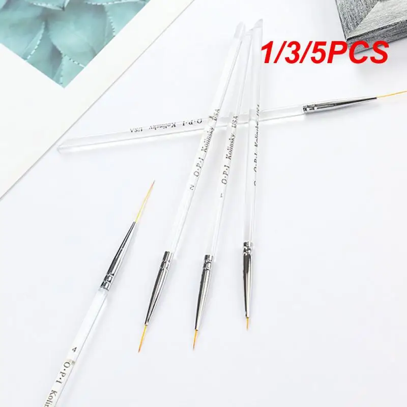 

Rod Pull Nail Pen Multifunction Ultra Fine Pull Transparent Smooth Portable Nail Nail Brushes Natural Nail Art