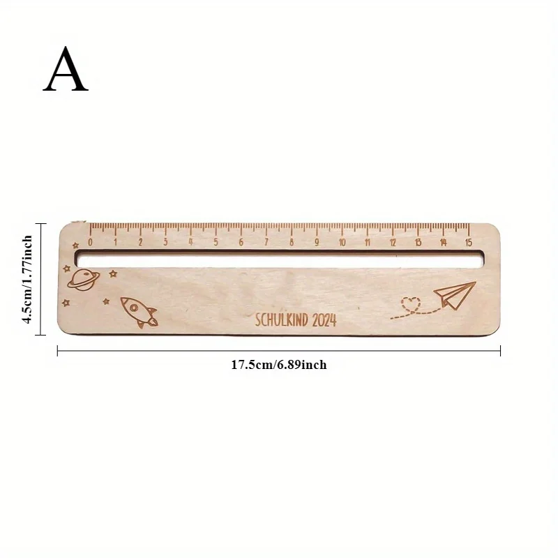 Reading Strips Wooden Children Ruler Small Paragraph Size Tracking Rulers Measuring Ruler Text Guide Learning Tool