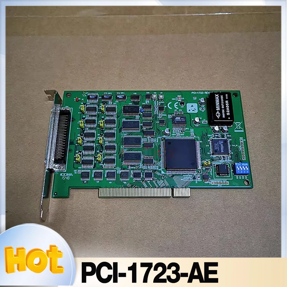 

For Advantech PCI-1723-AE 16-bit 8-channel non-isolated analog output card acquisition card PCI-1723