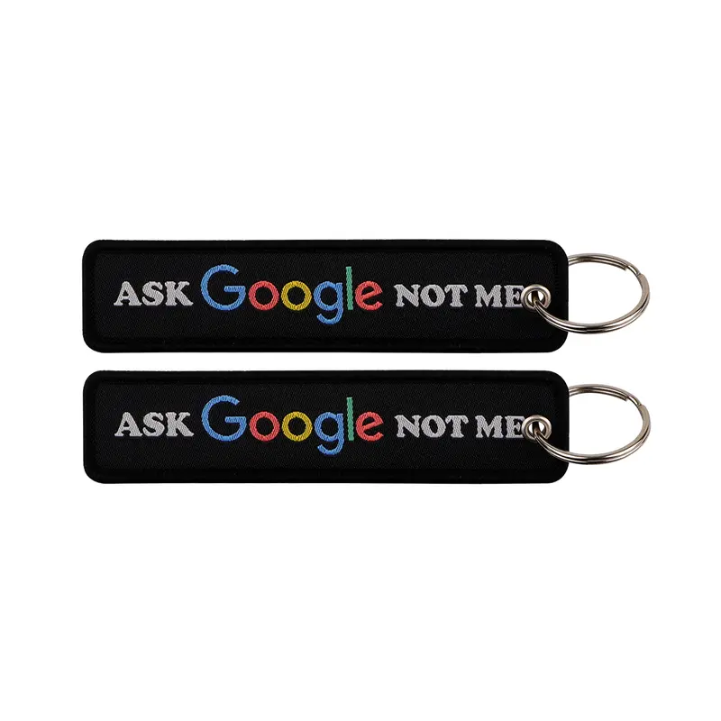 1pcs Computer Pop-up Window Quotes Embroidered Keys Tag Keychains For Motorcycles Backpack Fashion Key Ring Accessories Gifts - Image 59