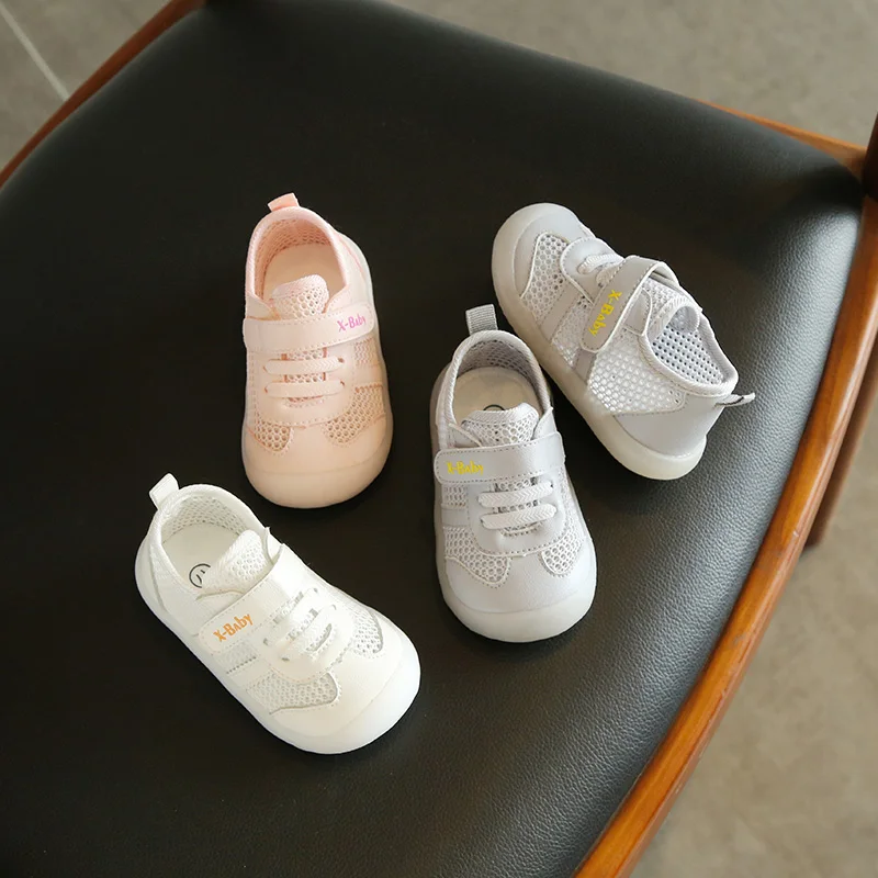 Baby Boys Girls Summer Breathable Soft Bottom Casual Shoes through the Mesh Non-slip Wear-resistant Toddler Shoes 4