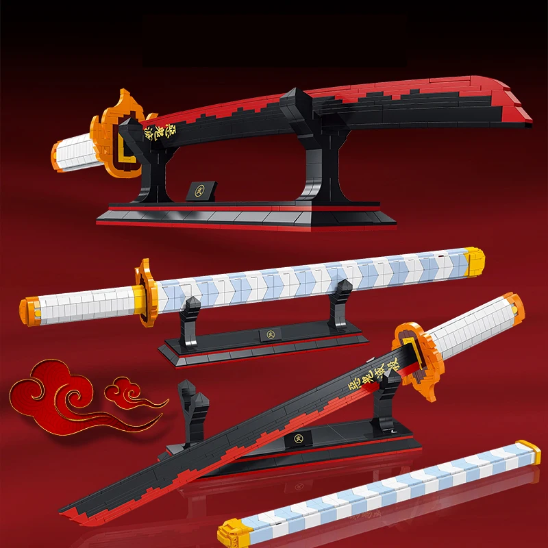 Sandai Kitetsu Cursed Sword and Stand Building Blocks – Kawaiies