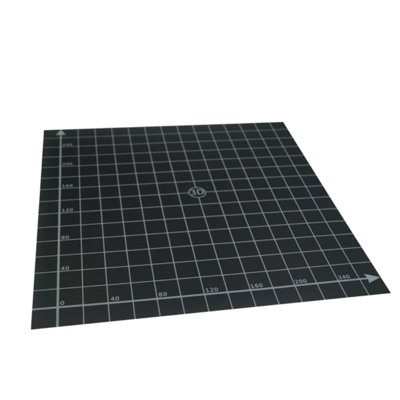 3D 프린터 히트 베드 시트 플랫폼 빌드플레이트 코디네이터용 검정색 스티커 플레이트