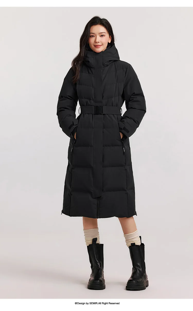 Down Jacket Women Long Length Parka New Winter Goose Down Warm Outdoor Windproof Outerwear