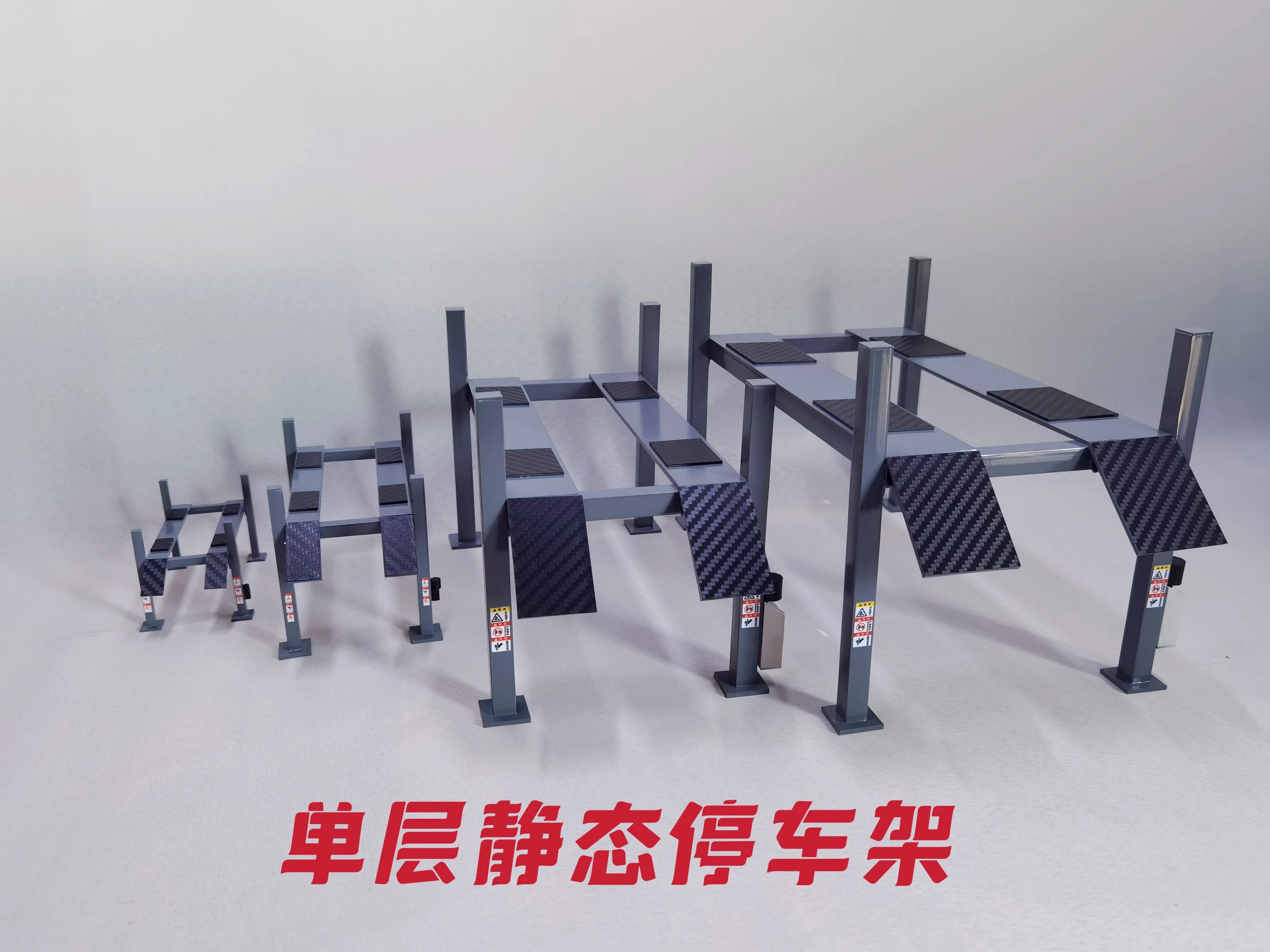 Luxury Grey Handmade Model Car Diorama Lift 1:64 1:43 1:24 1:18 Double Single Deck Garage Scene Static Stand 3