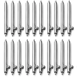 20 - Pack Quick Release Watchband Spring Bar Pins - 22mm (Silver)