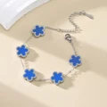 Blue-silver-bracel
