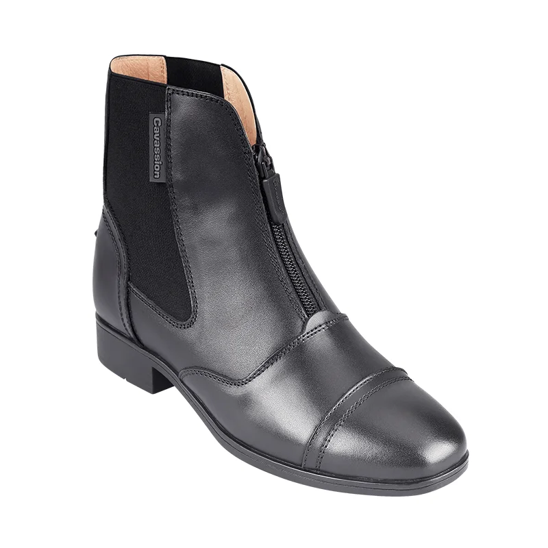 Horse Riding Boots Equestrian YKK Ziper Boots Professional Horse Riding Shoes Equine Tools Rider Shorts Cowhide Leather Boots