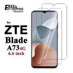 Premium Tempered Glass Screen Protector, 9H Hardness, HD Clarity, Anti - Scratch & Case Friendly for 4 pcs (For ZTE Blade A73 4G)
