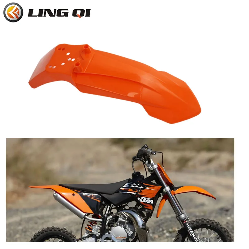 405mm / 15.94in Motorcycle Front Fender Mudguard For KTM50 KTM65 Dirt Bikes - Fits 50cc-250cc Mini Motocross, ATV, Pit Bikes (Black)