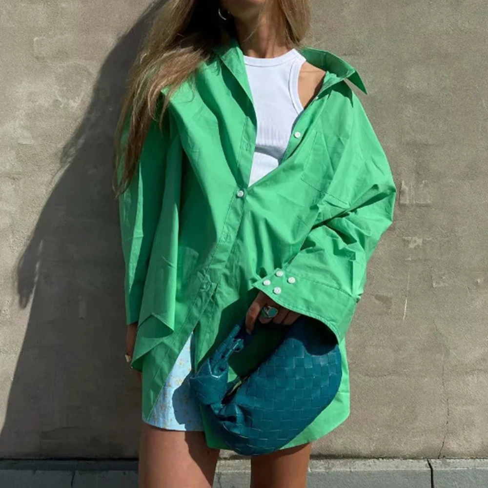 

Ardm Casual Button Up White Blouses Loose Long Sleeve Office Ladies Shirts For Women Street Tops