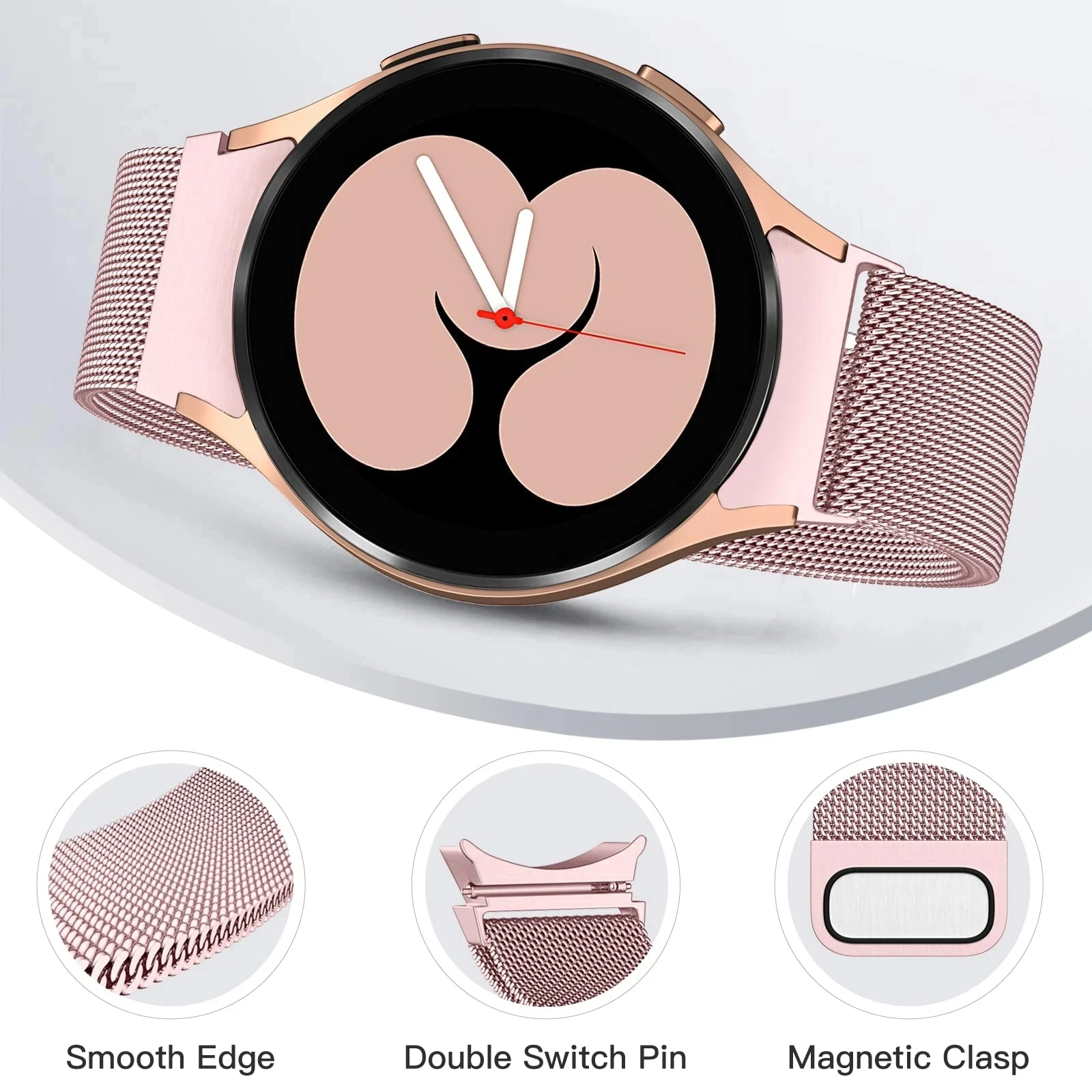Sleek Magnetic Loop Strap – No Gaps Metal Bracelet
