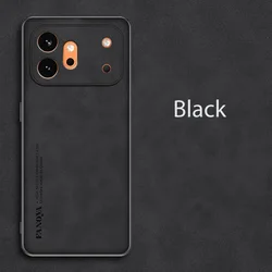 Luxury Sheepskin Leather Shockproof Matte Case - Full Protection Shell for 600 Pro 5G (Black)
