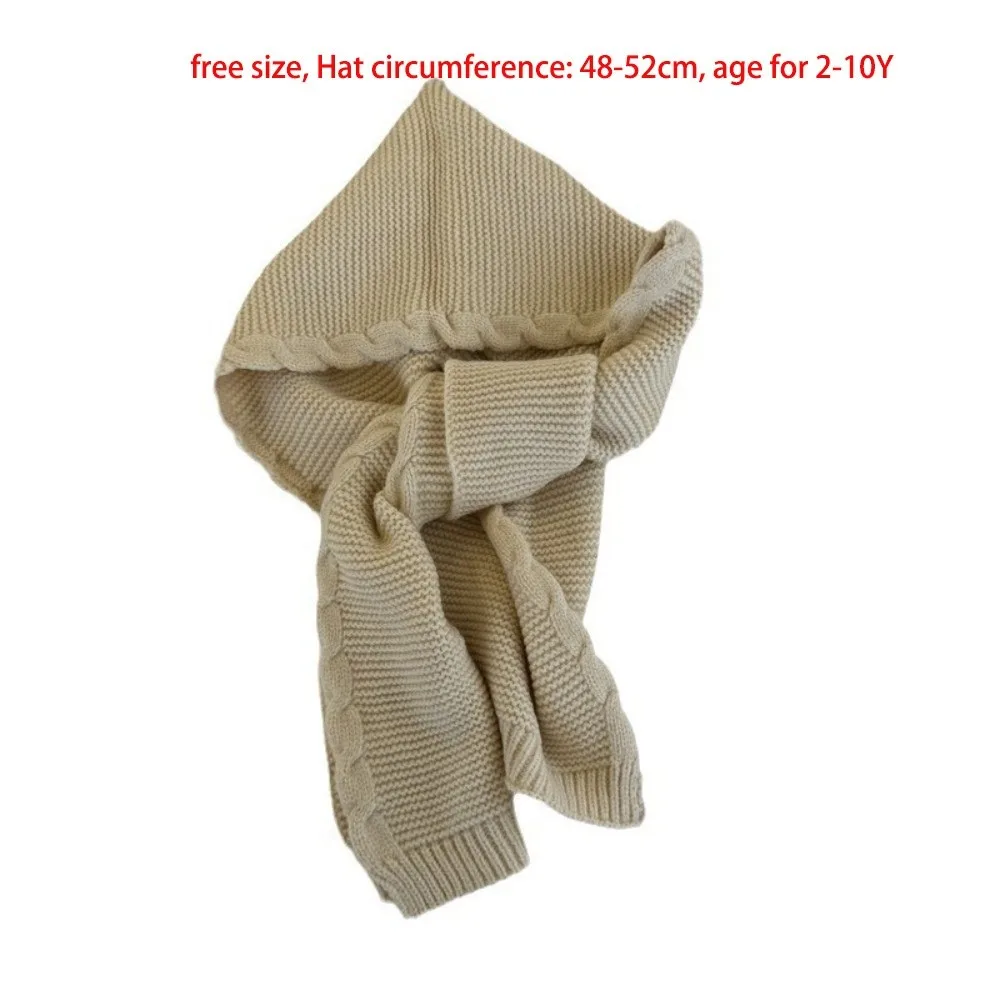 Kids Polyester Windproof Beanie Hat