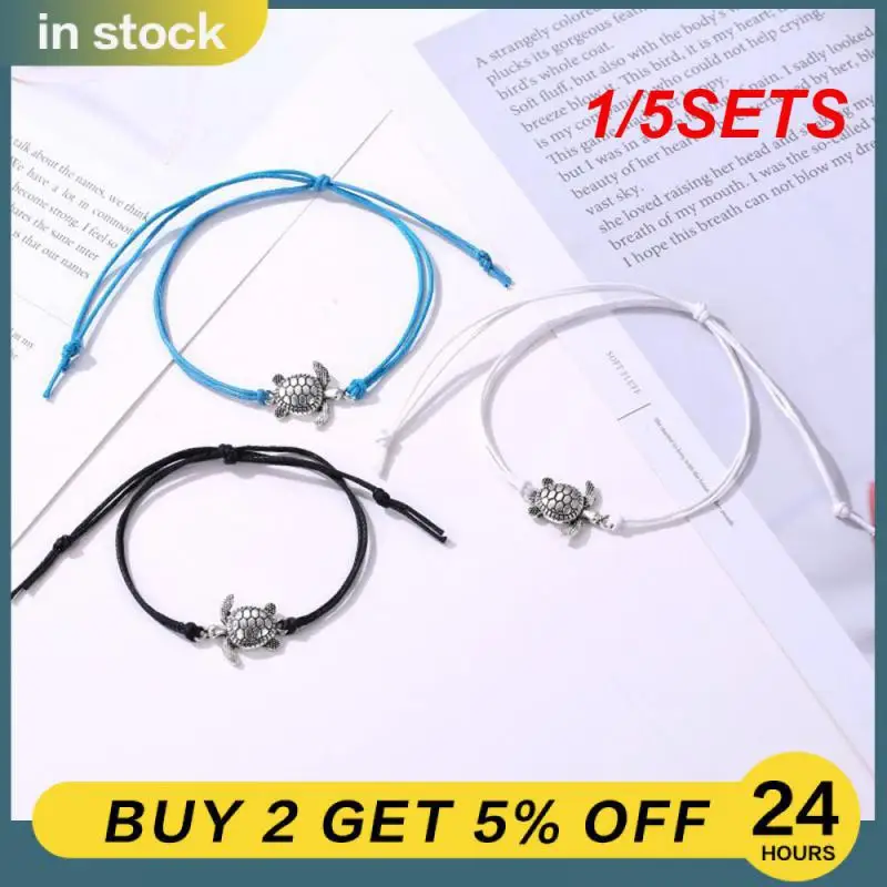 

1/5SETS Charm Handmade Weave Multi-colored Jewelry Gift Rope Bracelet Hand Mix Color Bracelet Handmade Weave Rope Adjustable