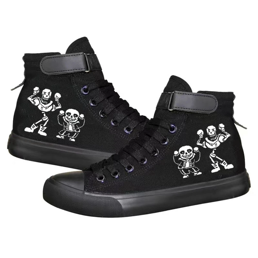 

Anime Undertale Casual Canvas Shoes Plimsolls Frisk Toriel Sans Flat Sneakers