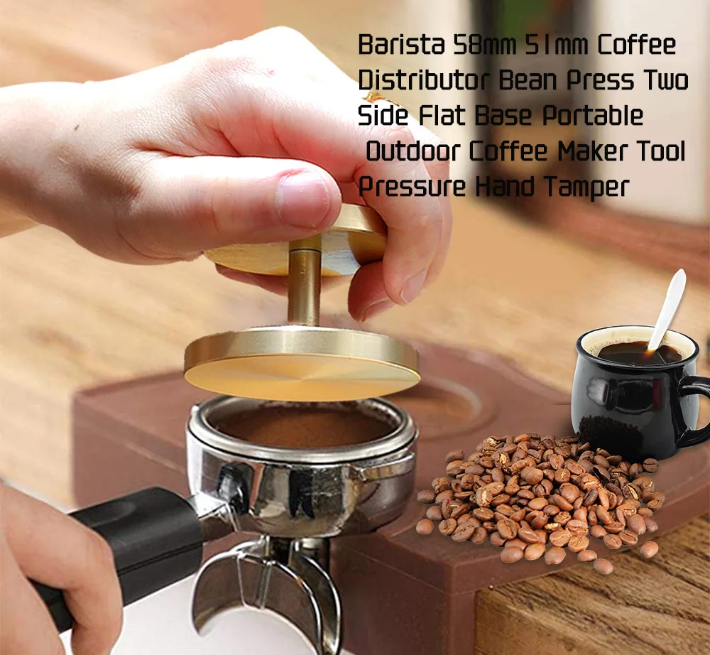 Entrega rápida Prensador Café/Tamper Café de Acero Inoxidable Barista