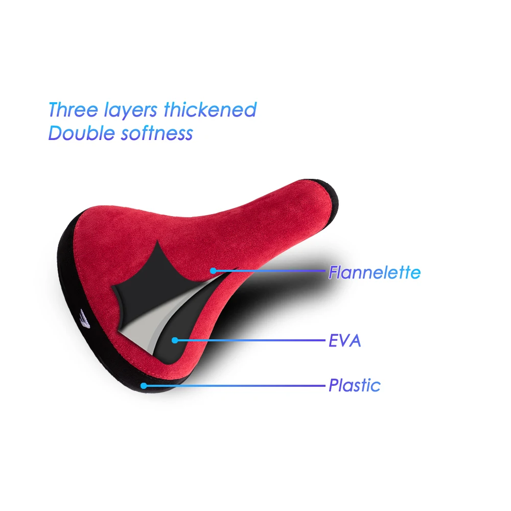 Bicycle Saddle Wheelie 2 Tones Colors Seat Flannelette Bike Seats Embroidery Logo 8mm Rail