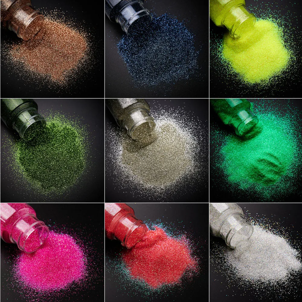 1oz Nail Powder Glitter Pigment Ultra-thin Shimmer Sugar Pink Blue Symphony Fairy Sparkly Colorful