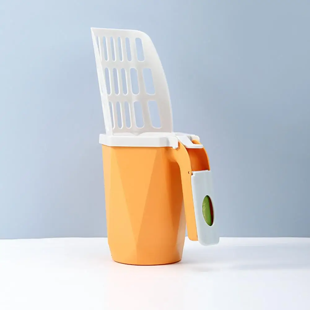 

Time-saving Litter Box Solution Comfortable Grip Capacity Cat Litter Scoop with Built-in Bin Easy to Clean Tool for Pet Supplies