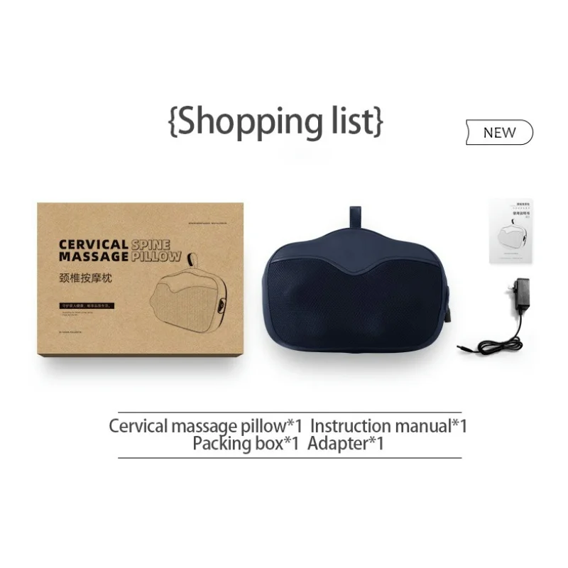 Shiatsu Neck Massage Pillow for Home Car Use