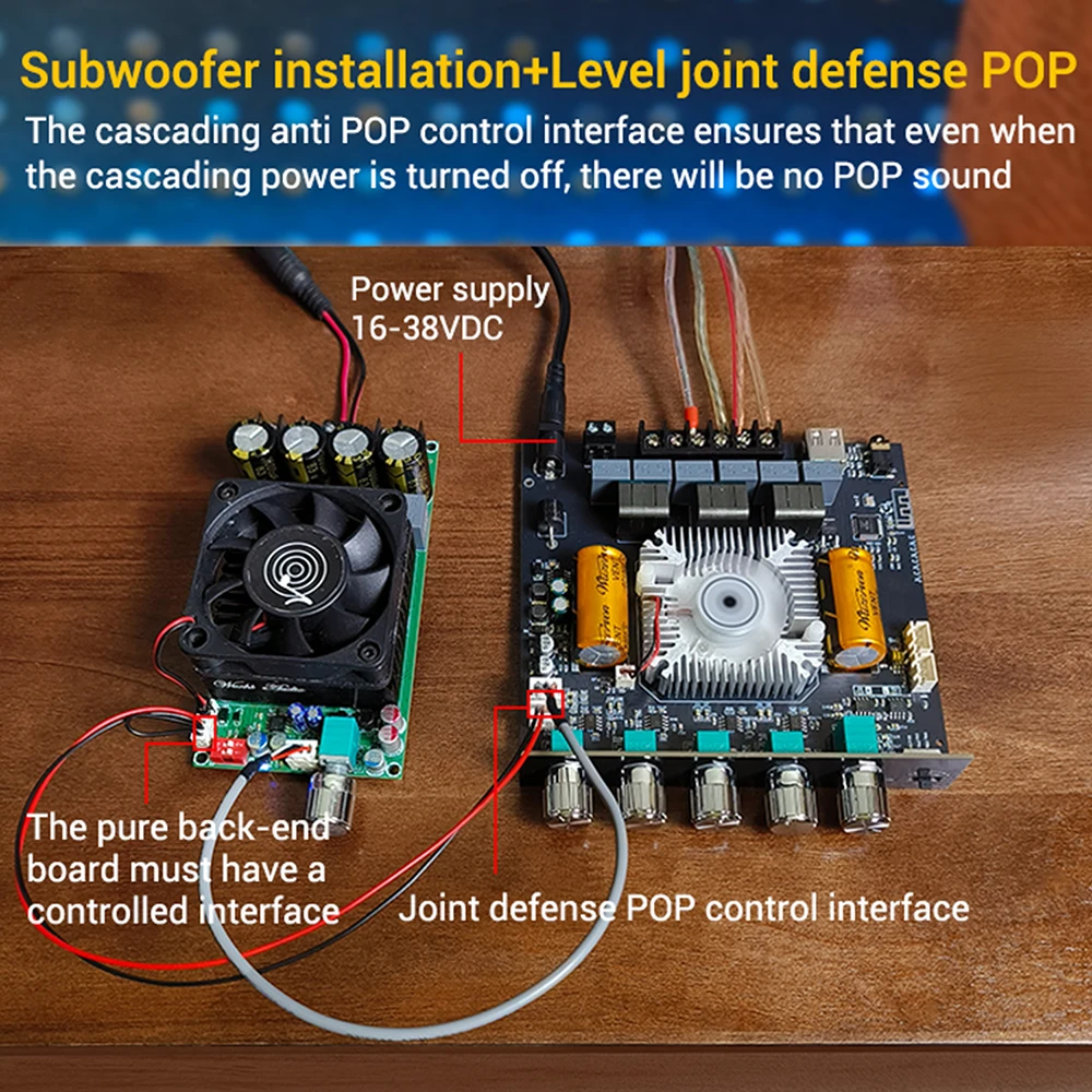 AS2100 基盤 ZK-AS21P Audio Power Amplifier Module 300W+300W+600W High