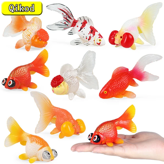 Figurines de poisson rouge koi, modèles de Simulation de la vie