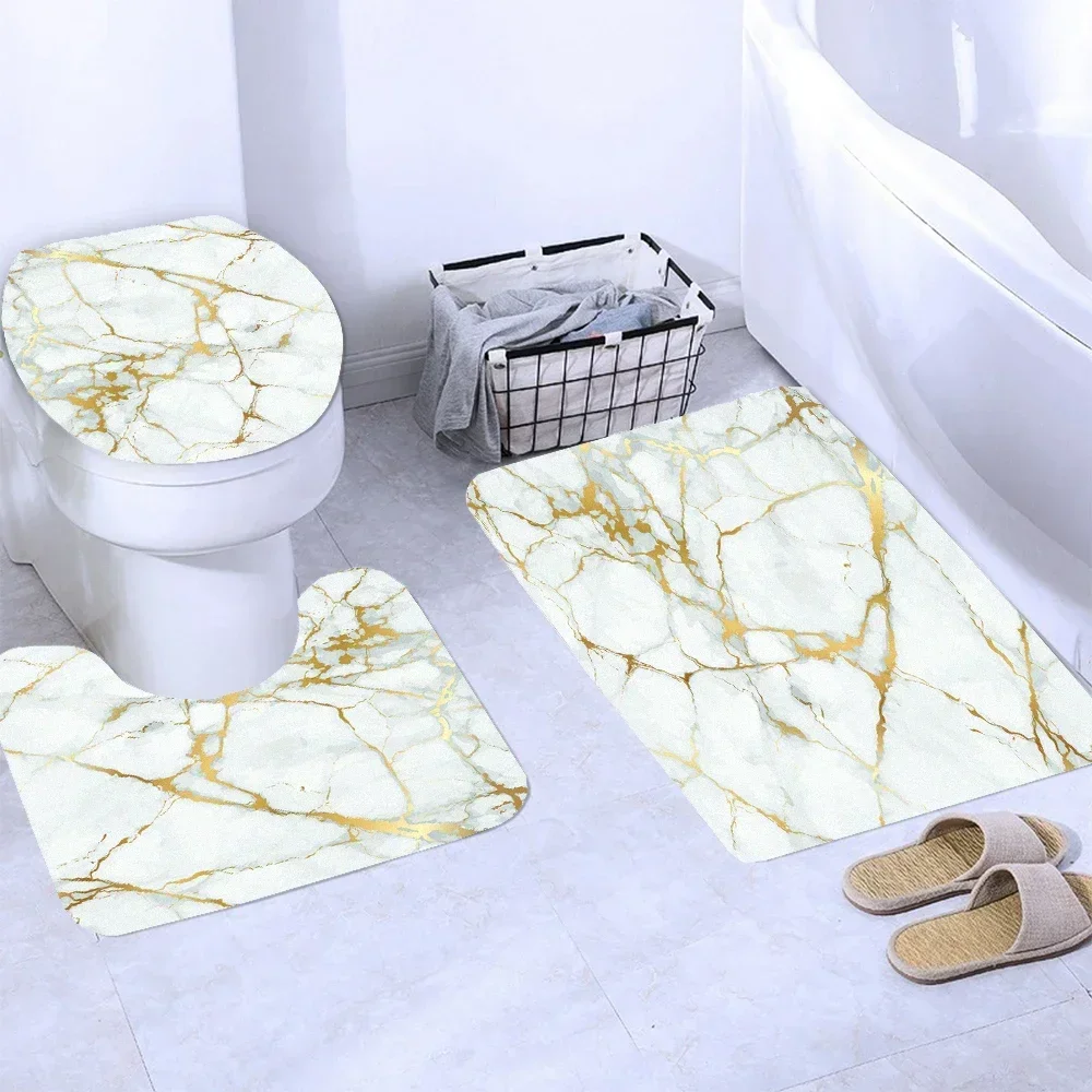 

Waterproof Marbling Abstract Bath Shower Marble Curtains Polyester Decor for Print Geometric Curtain Bathroom