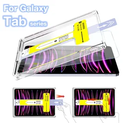 Premium Tempered Glass Screen Protector with Easy Install and Auto - Dust Removal Kit - High Definition (Galaxy Tab S7 Plus)