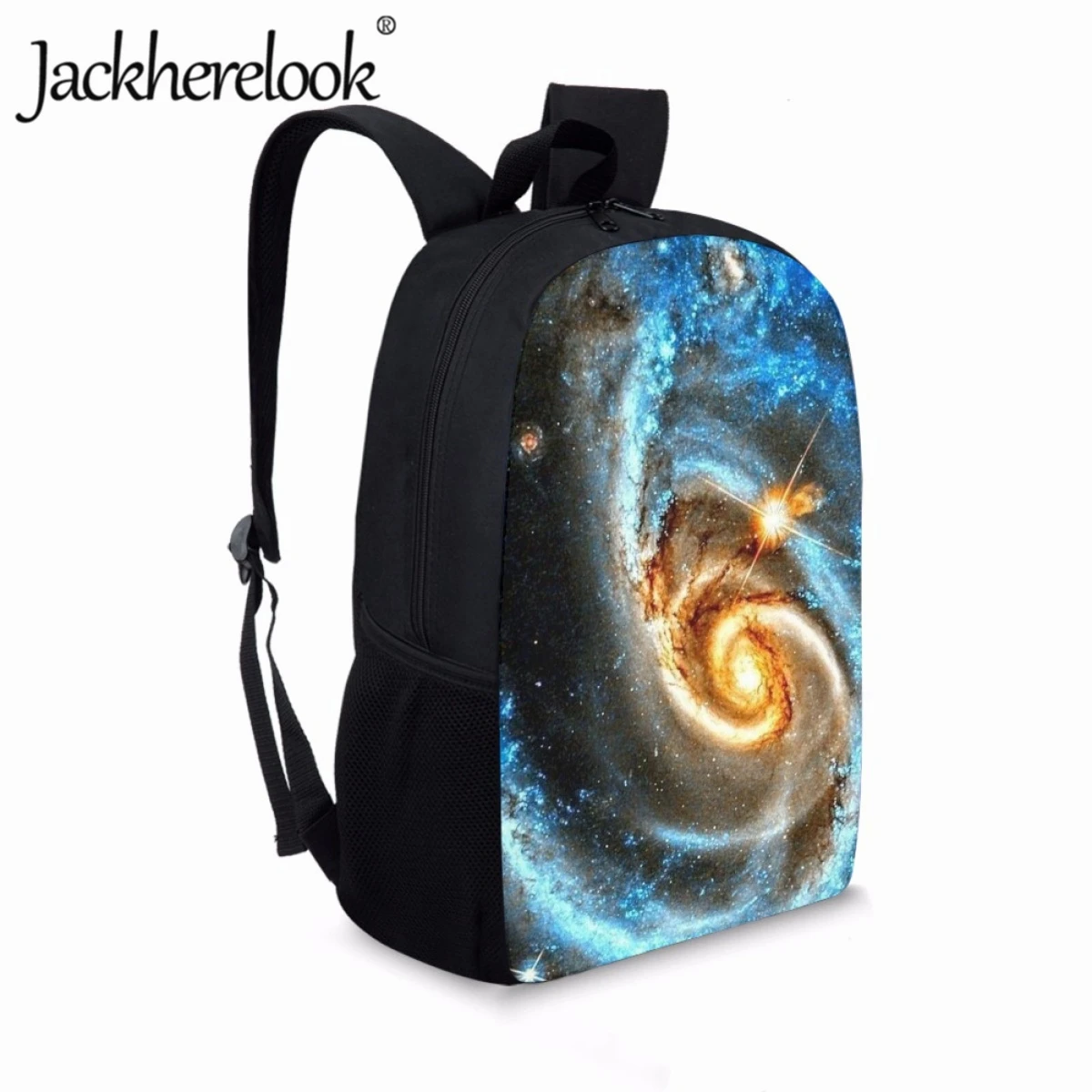 Jackherelook Child Boy Schoolbag Mysterious Universe Interstellar Pattern Book Bags for Kids Girl's Schoolbags Customized Gift