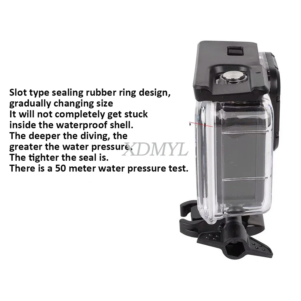 50M Touchable Screen Underwater Diving Housing Case For GoPro Hero