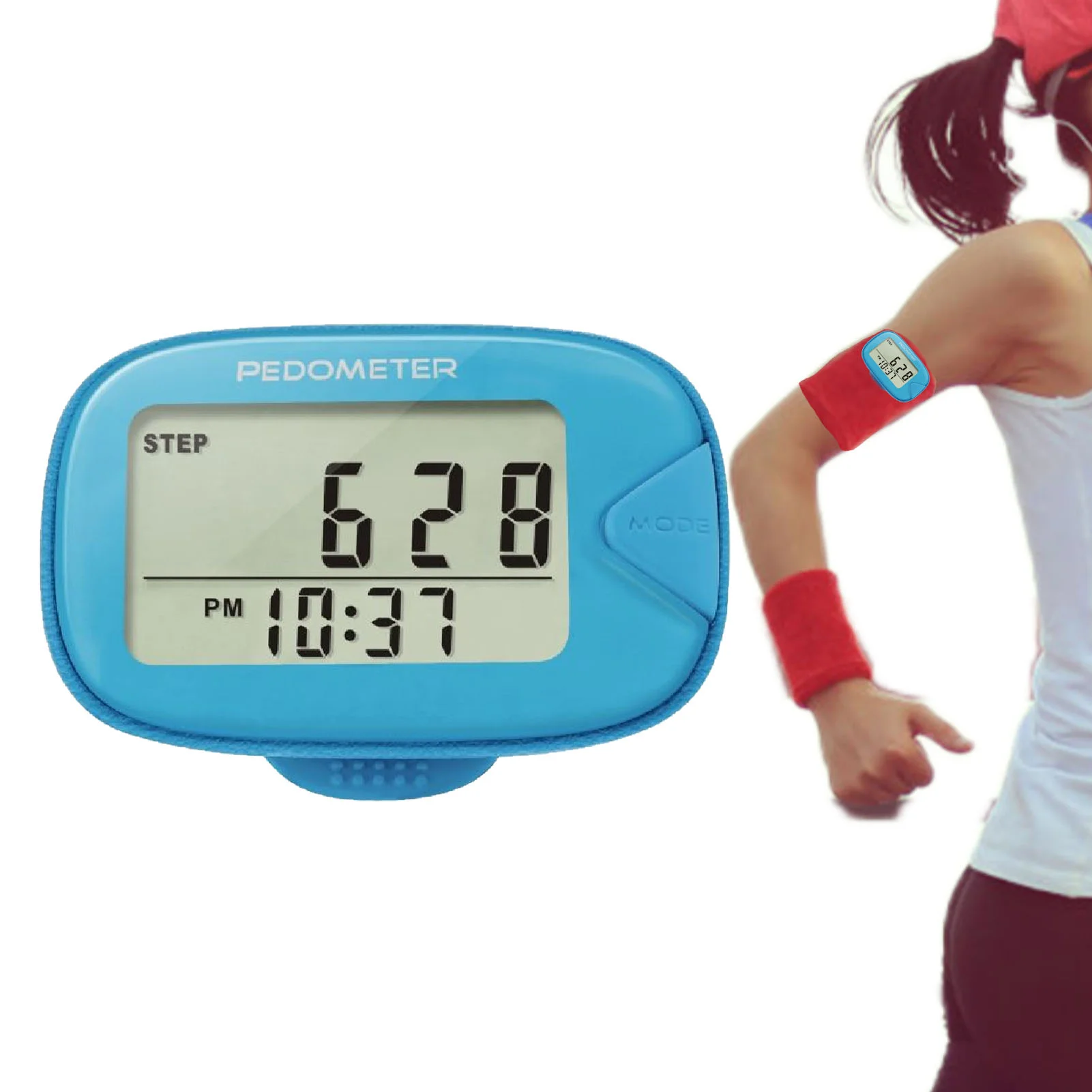 Pedometer For Walking Step Counter With Display And Clip Portable