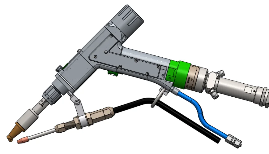 Cabezal 4 en 1 Raytools para soldadura láser de fibra de BW101-GS, corte y limpieza