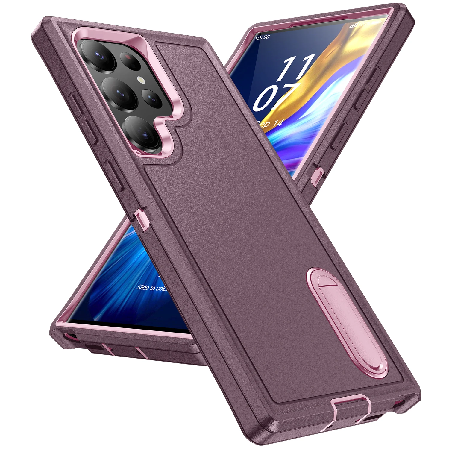 Enhanced Dual Layer Protective Phone Case - Sleek and Durable Back Cover