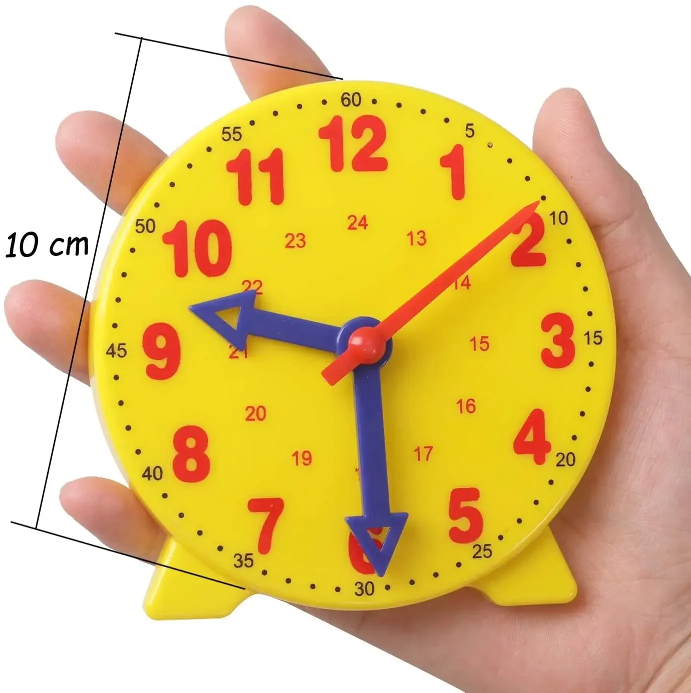 Educational Toys Montessori Time Teaching Clock Student Clock Math Skill Demonstration Model Early Education Learning Resources For School
