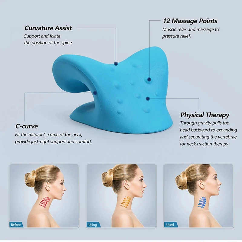 BILITOK Neck and Shoulder Relaxer, Cervical Traction Device for